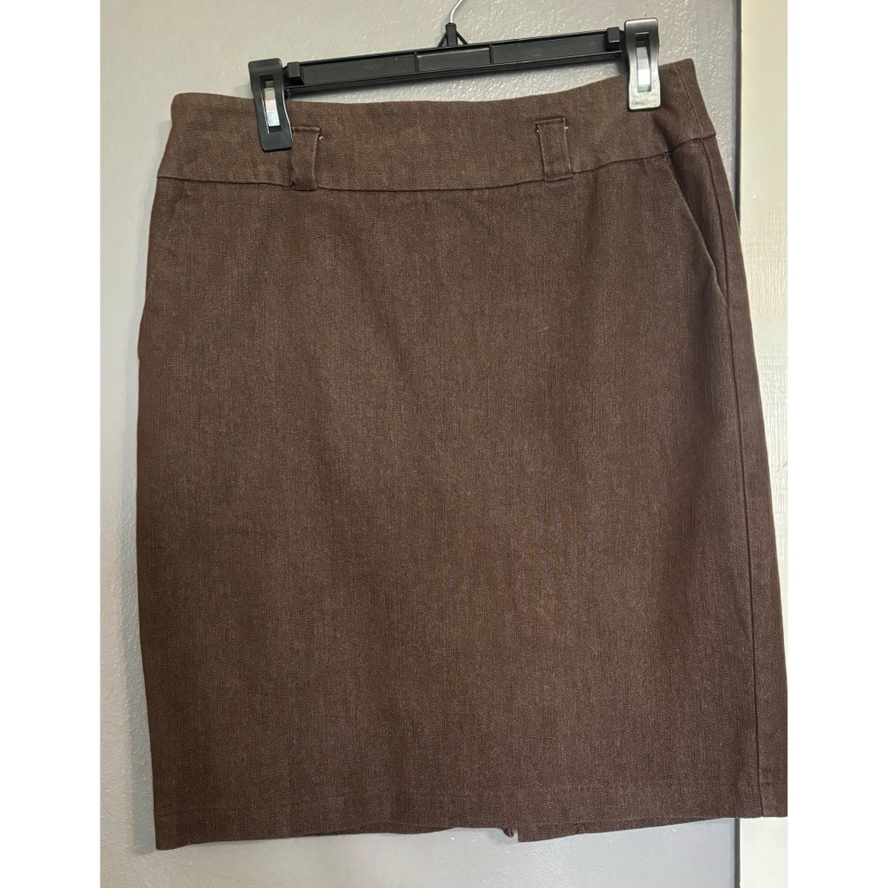 New York Company Brown Pencil Skirt